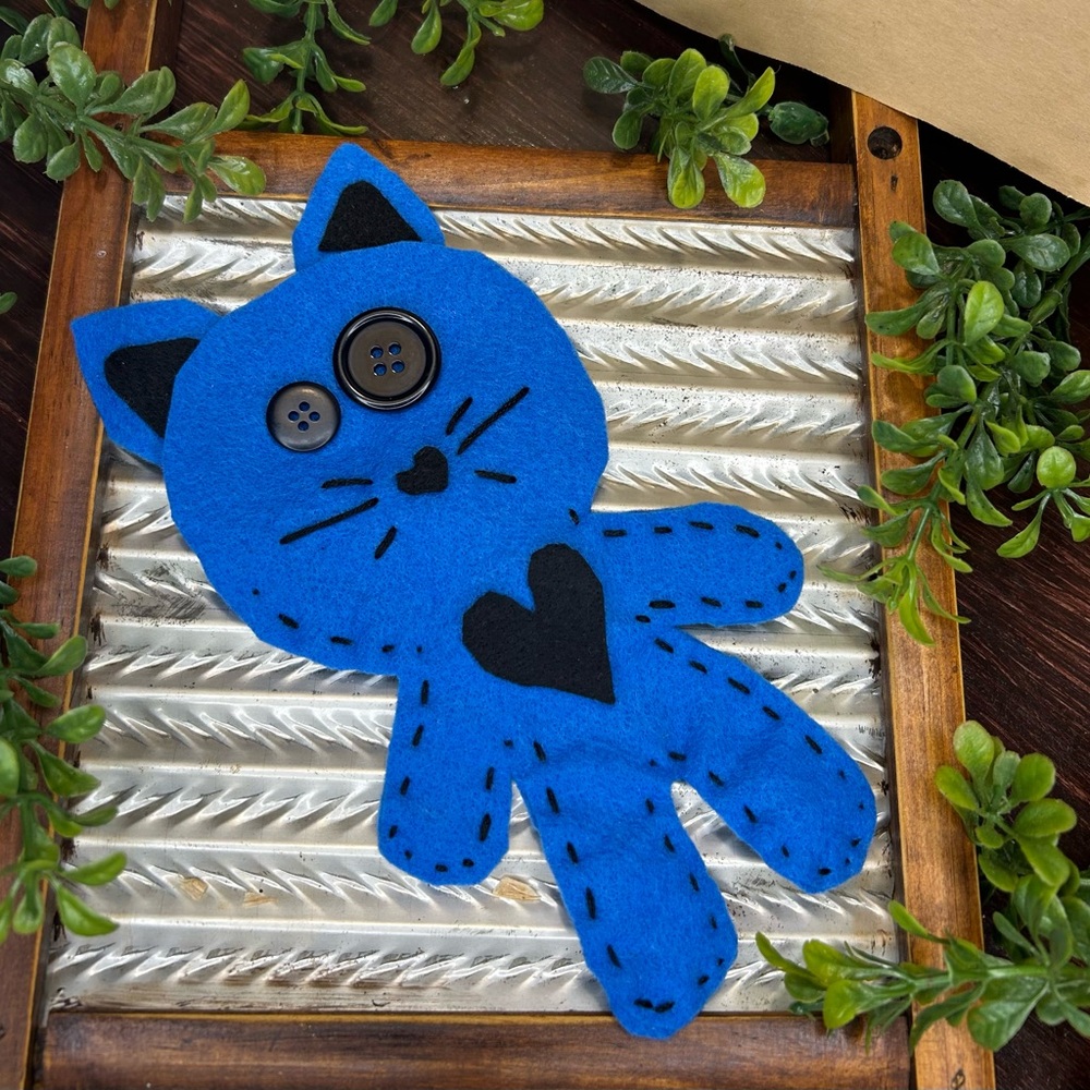 Blue Lyran Doll Feline Humanoid Spirit Being for Star seeds communicate channel